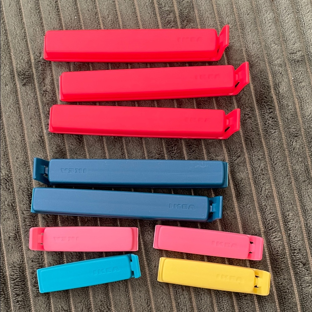 9‎ IKEA Colorful Chip Clips